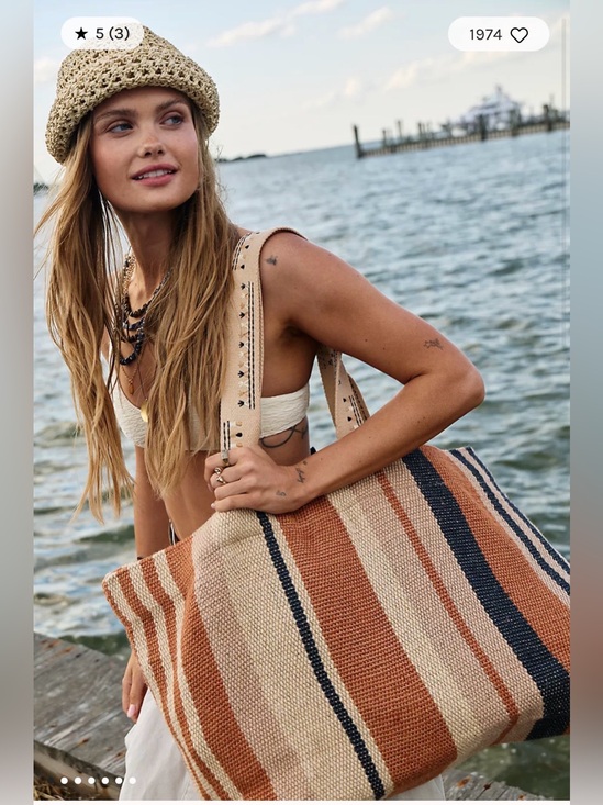 Free People Handbags - Free People Copacabana Tote. NWT. Natural